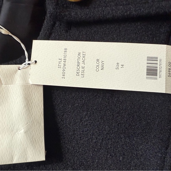 Veronica Beard Leslie Jacket in Navy NWT - Picture 2 of 2
